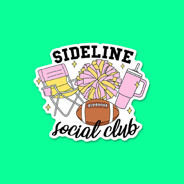 Sideline Social Club Vinyl Die Cut Sticker