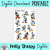 Silly Duck Printable Stickers PNG Digital Download