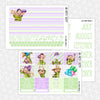 Silly Dwarf Printable Planner Stickers PNG Digital Download Monthly Kit