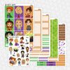 Sisters Printable Planner Stickers PNG Digital Download Weekly Vertical Kit