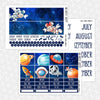 Space Journey Printable Planner Stickers PNG Digital Download Monthly Kit