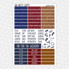 Spaceship Earth Weekly Planner Stickers Collection