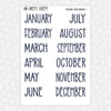 Spaceship Earth Monthly Kit for EC Planner | Monthly Planner Stickers