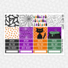 Spooks & Spells Halloween Monthly Kit for EC Planner | Monthly Planner Stickers
