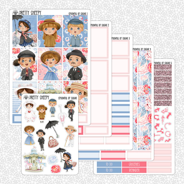 Spoonful of Sugar Weekly Planner Stickers Collection