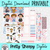 Spoonful of Sugar Printable Planner Stickers PNG Digital Download Weekly Vertical Kit
