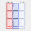 Stars and Stripes Weekly Planner Stickers Collection