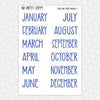 Stars and Stripes Monthly Kit for EC Planner | Monthly Planner Stickers