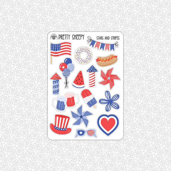 Stars and Stripes Stickers