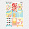 Summertime Weekly Planner Stickers Collection