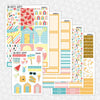 Summertime Printable Planner Stickers PNG Digital Download Weekly Vertical Kit