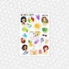 Sunny Girls Weekly Planner Stickers Collection