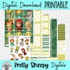 Swamp Family Printable Planner Stickers PNG Digital Download Weekly Vertical Kit