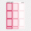 Sweethearts Valentine Weekly Planner Stickers Collection