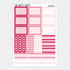 Sweethearts Valentine Weekly Planner Stickers Collection