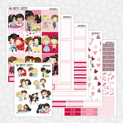 Sweethearts Valentine Weekly Planner Stickers Collection