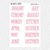 Sweethearts Valentine Monthly Kit for EC Planner | Monthly Planner Stickers