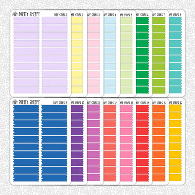 Tape Strips Planner Stickers