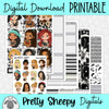 Tatted Princesses Printable Planner Stickers PNG Digital Download Weekly Vertical Kit