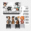 Tatted Princesses Printable Planner Stickers PNG Digital Download Monthly Kit
