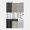 Tatted Villains Weekly Planner Stickers Collection