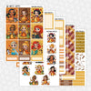 Thanksgiving Princesses Weekly Planner Stickers Collection