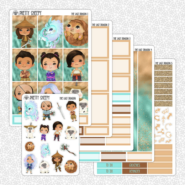 The Last Dragon Weekly Planner Stickers Collection