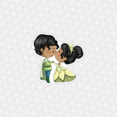 Tiana and Naveen Easy Peel Premium Vinyl Die Cut Sticker