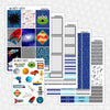 Tomorrowland Printable Planner Stickers PNG Digital Download Weekly Vertical Kit
