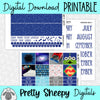 Tomorrowland Printable Planner Stickers PNG Digital Download Monthly Kit