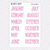 Totally Tiki Monthly Kit for EC Planner | Monthly Planner Stickers