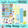 Toys Printable Planner Stickers PNG Digital Download Weekly Vertical Kit