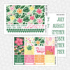 Tropical Oasis Printable Planner Stickers PNG Digital Download Monthly Kit