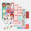 Under the Sea Printable Planner Stickers PNG Digital Download Weekly Vertical Kit