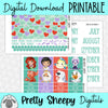 Under the Sea Printable Planner Stickers PNG Digital Download Monthly Kit