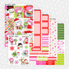 Unicorn Christmas Printable Planner Stickers PNG Digital Download Weekly Vertical Kit