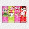 Unicorn Christmas Monthly Kit for EC Planner | Monthly Planner Stickers