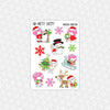 Unicorn Christmas Weekly Planner Stickers Collection