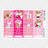 Unicorn Valentine Monthly Kit for EC Planner | Monthly Planner Stickers