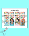 Bookworm Princesses Printable Bookmarks