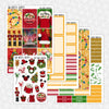 Very Merry Christmas Printable Planner Stickers PNG Digital Download Weekly Vertical Kit