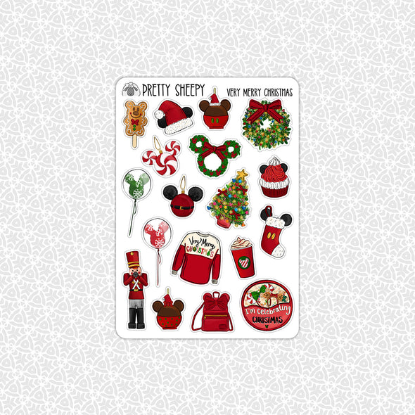 Very Merry Christmas Stickers