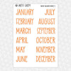 Vintage Halloween Printable Planner Stickers PNG Digital Download Monthly Kit