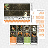 Vintage Halloween Printable Planner Stickers PNG Digital Download Monthly Kit