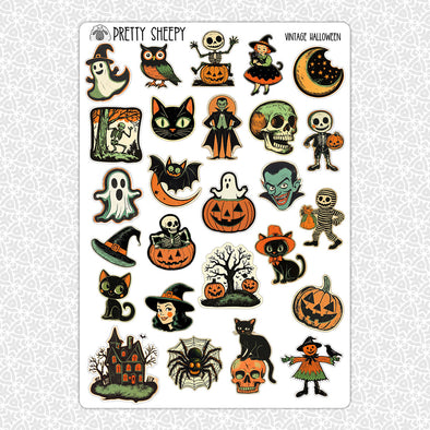 Vintage Halloween Stickers