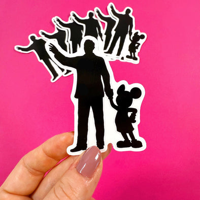 Partners Statue Easy Peel Premium Vinyl Die Cut Sticker