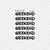 Walt Font Weekend Stickers