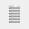 Walt Font Weekend Stickers