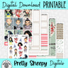 Warrior Princess Printable Planner Stickers PNG Digital Download Weekly Vertical Kit