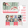 Warrior Princess Printable Planner Stickers PNG Digital Download Monthly Kit